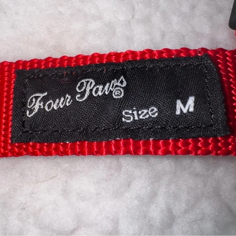 Four Paws Red Fleece-Lined Dog Harness Jacket Small-Med 11x15 Cozy Winter